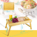 Miniatyrbilde 3 av 5: Sengebrett med sammenleggbare ben, frokostbrett i bambus for spising, seng, sofa, arbeid, tegning, kjøkkenfat, sammenleggbart serveringsbrett for seng