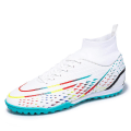 Miniatyrbillede 1 af 5: Herre Fodboldsko Pigge Fodboldsko Til Unge Ankelstøvler Atletisk Sneaker 601 White EU 36