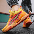 Miniatyrbillede 4 af 5: Herre Basketballsko Høj Overdel Åndbare Sportssko Skridsikre Mode Sneakers 3F8899 Orange EU 38
