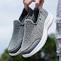 Miniatyrbilde 5 av 5: Herre Sneakers Lett Gåing Pustende Sommer Komfortable Fritidssko 209 DarkGray EU 41