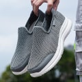 Miniatyrbillede 5 af 5: Herre Sneakers Letvægts Åndbar Sommer Komfortable Fritidssko 209 DarkGray EU 45