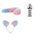 Miniatyrbillede 3 af 4: Metal Massager Rævehale og Hårbøjle Ører Rollespil Cosplay Style  2 M