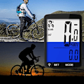 Miniatyrbillede 4 af 5: Dricar Cykelcomputer Trådløs Vandtæt Cykelcomputer Multifunktionel Cykel Speedometer Odometer Med Stor Baggrundsbelyst LCD-skærm Til Sporing D Blue