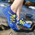 Miniatyrbild 5 av 5: Barn Sneakers Snabbtorkande Slip On Vattenskor För Strand Eller Vattensport Yogaskor -21 Blue EU 37