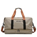 Miniatyrbillede 1 af 5: Stor Rejsetaske Gymtaske, Rejse Duffel Bag Weekendtaske Overnatningstaske Khaki
