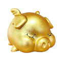 Miniatyrbild 1 av 3: Kreativ spargris sparbössa förmögenhet grisformad tecknad film pengar hållare sparpot sparbössa för födelsedagspresent nyårsgåva salong display (rosa L Golden Size 1