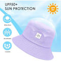 Miniatyrbilde 4 av 5: Bøttehatter for barn Upf 50+ Sammenleggbar solhatt for barn Unisex hatter Gutter Sommer Jenter Solhatt Strandhatt
