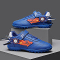 Miniatyrbillede 3 af 5: Drenge Piger Fodboldstøvler Anti-Slip Fodboldstøvler Knopper Græs Fodbold Sneakers y210 Blue EU 38