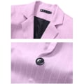 Pikkukuva 4 / 5: Miesten Slim Fit Bleiseri, Yksirivinen Yhdellä Napilla Pink M