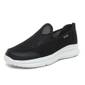 Miniatyrbillede 1 af 4: Herre Sneakers Letvægts Åndbar Sommer Komfortable Fritidssko 209 BlackWhite EU 44