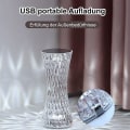 Miniatyrbilde 3 av 5: Akryl Nattbordslampe, [16 Farger 4 Moduser] Berørings LED Skrivebordslampe Med Fjernkontroll, RGB Fargeskiftende