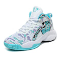 Miniatyrbillede 1 af 5: Mænds Basketballsko Letvægts Åndbare Vandresko Atletiske Mode Sneakers 3D9280 WhiteGreen EU 41