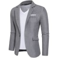 Pikkukuva 1 / 5: Miesten rennot bleiserit, slim fit -malliset puvuntakit, tyylikäs lovikaulusbleiseri Grey 2XL