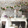 Miniatyrbillede 5 af 5: 8 Pakke 4 Størrelser Bambus Blomsterkrans Træ Macrame Bambusringe Drømmefanger Håndværkssæt Til DIY Bryllupskrans Og Væghængende Håndværk (5 Tommer)