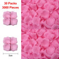 Miniatyrbilde 2 av 5: 3000 stk. Kunstige Roseblader, Blomsterblader for Romantisk Kveld, Bryllup, Fest, Arrangementer, Valentinsdag, Dekorering pink