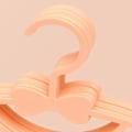 Miniatyrbillede 3 af 5: 10 STK Babybøjler Til Garderobe, Multifunktionel Plast Tykke Opbevaringsbøjler Til Børn Rosetknude Tørrebøjler Til Småbørn (Orange)