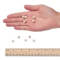 Miniatyrbillede 2 af 5: 3000 stk. naturlige ubehandlede træperler runde løse træperler afstandsstykker til håndværk blyfri mokkasin 8 mm hul: 2 mm