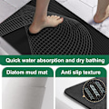Miniatyrbillede 3 af 5: 2 stk. Badeværelses Skridsikker Måtte Husholdnings Toilet Absorberende Måtte Badeværelse Diatoméjord Måtte 40*60cm