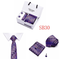 Miniatyrbillede 2 af 2: Herre Slips Spot Gaveæske 5 Dele Sæt Slips Business Formel Bryllupsslips B30