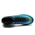 Miniatyrbillede 3 af 5: Herre Fodboldsko Pigge Fodboldsko Til Unge Ankelstøvler Atletisk Sneaker 2039-1 Blue EU 36