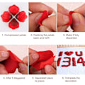 Miniatyrbilde 3 av 5: 3000 stk. Kunstige Roseblader, Blomsterblader for Romantisk Kveld, Bryllup, Fest, Arrangementer, Valentinsdag, Dekorering white