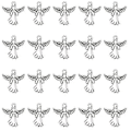 Miniatyrbild 4 av 5: 1 Ask 50 st Cupid-berlocker, Skyddsängelberlocker, 316 Rostfritt Stål, Kärleksberlocker, Fe-ängelberlocker