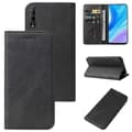 Ægte læder telefoncover med magnetlukning til Huawei P Smart Pro