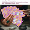 Miniatyrbild 2 av 5: Romantikänglarnas Tarotkortlek, 44 kort med änglatarot för framtidsspådom, färgglad ask, tarotkortlek, brädspelskort för familj