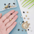 Miniatyrbillede 3 af 4: 40 stk. 4 Farver 2,5 mm Hul Oval Løse Perler 202 Rustfrit Stål Tønde Hætte Perler Metal Spacer Perler til Smykkefremstilling
