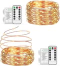 2 * 10m/200 LED-batteridrivna ljusslingor, till jul