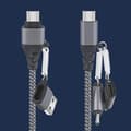 Pikkukuva 4 / 5: Monitoiminen USB-kaapeli USB C - USB C -kaapeli Nylon-latauskaapeli USB C - Type C