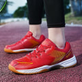 Miniatyrbilde 5 av 5: Lett Sneakers For Menn Og Kvinner - Mote-sko For Innendørsbane, Egnet For Badminton 3Dx86 Red EU 48