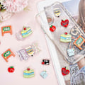 Miniatyrbilde 4 av 5: 1 Eske 32 stk. Lærer-charms Flatback Skole Resin Cabochons Beste Lærer Student Rød Apple Cabochon Blyant Notatbok Hjerte Flatbacks