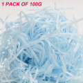 Miniatyrbilde 2 av 5: Raffiapapir-strimler og -tråder, konfetti til DIY-gaveinnpakning og kurvfyll Light blue