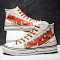 Miniatyrbilde 4 av 5: Herre Canvas Sko Mote Sneakers Lav Topp Tennissko Snøring Fritidssko 3D8770 White EU 40