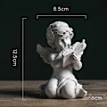 Miniatyrbillede 2 af 5: Resin Engel Figur Engel Statue Skrivebordsdekoration Ornament til Kontor