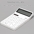 Miniatyrbillede 2 af 5: 12-cifret kontorregnemaskine med stort LCD-display, store følsomme knapper, bordregnemaskiner, basisregnemaskine (c V
