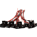 Miniatyrbild 1 av 5: AC 6A/250V 10A/125V 2 Lödanslutning Spst På/Av Mini Båt Kabelansluten Vippströmbrytare 2-Pin Toggle Spst Strömbrytare Snäppfäste Med Kablar