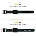 Miniatyrbillede 5 af 5: 3 Stk. Kompatible med Apple Watch remme 41 mm 40 mm 38 mm, blød silikone erstatningsrem med klassisk spænde til iWatch Series SE 7 6 5 4 3 2 1 til W
