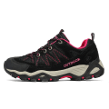Miniatyrbild 2 av 5: Dam vandringsskor låga sneakers för utomhus spårning vandring promenader 3D6136 BlackRed EU 40