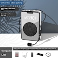 Miniatyrbild 2 av 5: Trådlös Röstförstärkare Bluetooth Mikrofon Högtalare med Mikrofon Headset, För Guide-Svart