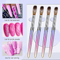 Miniatyrbild 3 av 5: 4 st Nail Brush Set - 3d Nail Art Brush För Akryl Applicering, Nagel Extensionsverktyg För Manikyr Diy