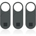 Miniatyrbillede 1 af 5: 3 stk. webkameradæksler, objektivbeskyttelse, mobiltelefonkameradækselmaske, kameraskydedæksel (sort)
