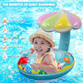 Miniatyrbild 5 av 5: Babysits i poolen, baby simring, uppblåsbar simring, baby pool float för barn 6-36 månader, simutrustning för barn