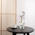 Miniatyrbild 4 av 5: Simulerade blommor, gröna växter, krukväxter, simulerade plommonblommor krukväxter, heminredning, festdekoration white