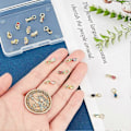 Miniatyrbillede 5 af 5: 18 stk. Cubic Zirconia Dråbevedhæng Charms 9 Farver Dråbe Charms 18K Guldbelagt Messing Vedhæng Små Dinglende Charms til Valentinsdag Halskæder Armbånd