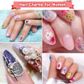 Miniatyrbillede 3 af 5: 2 Æsker Negle Tørrede Blomster, Neglekunst Dekor Manicure Dekor Blandede Tørrede Blomster style4