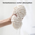Miniatyrbild 5 av 5: 3-pack handdukar för badrum, handduksdekoration, chenille hängande handduksboll, mikrofiber fluffig absorberande mjuk liten badhandduk White