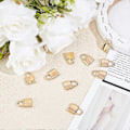 Miniatyrbillede 4 af 5: 10 stk. 22 mm gyldne hængelås charms 304 rustfrit stål vedhæng kærlighedslås mønster charms 6x7 mm store hul vedhæng til DIY halskæder smykkefremstilling tilbehør
