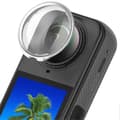 Linsebeskytter i optisk hærdet glas til Insta360 X5 - Sølv